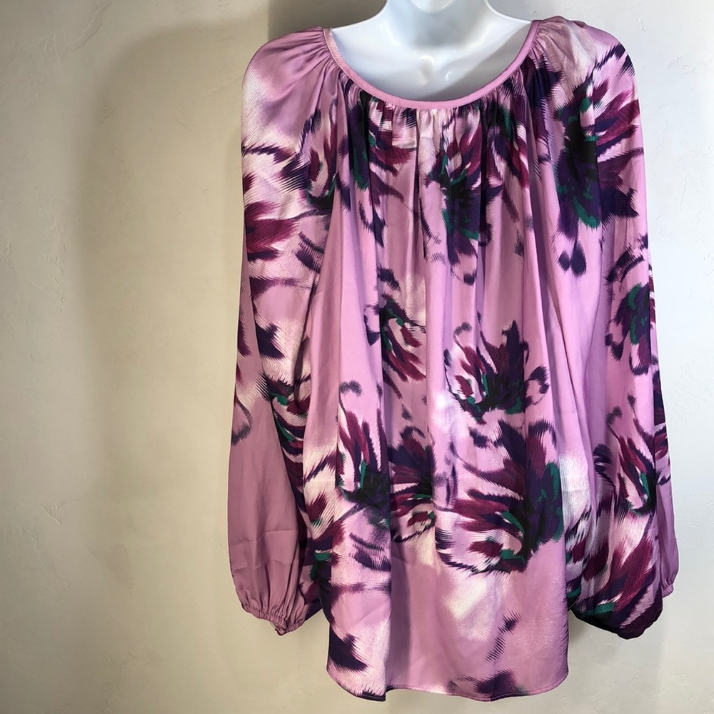 Jennifer Lopez purple blouse size large - Picture 4 of 6